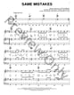 Same Mistakes piano sheet music cover